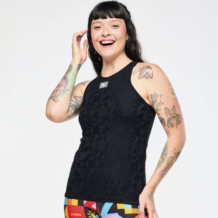 Zumba Rays High Neck Tank