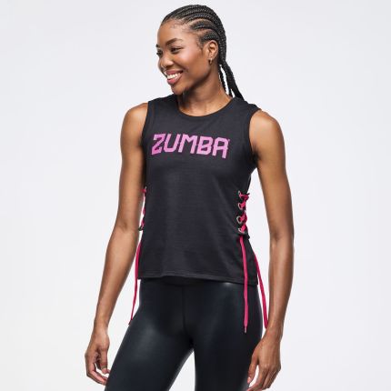 Zumba Libre Tank With Lace Up Detail