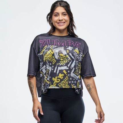 Sizzlin' Mesh Boxy Crop Top