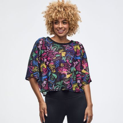 Sizzlin' Boxy Dolman Crop Top