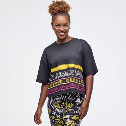 Sizzlin' Oversized Boxy Crop Top