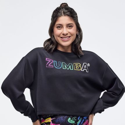 Sizzlin' Long Sleeve Oversized Crop Top