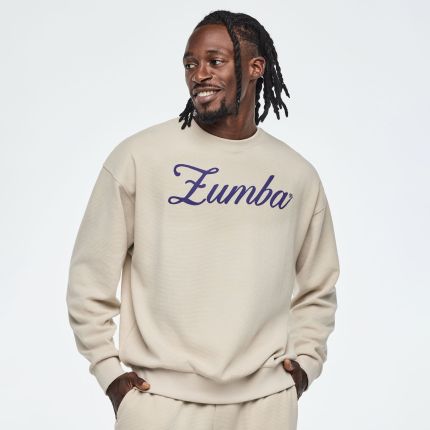 Class of 2001 Oversized Pullover Waffle Sweatshirt