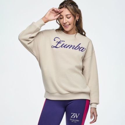 Class of 2001 Oversized Pullover Waffle Sweatshirt