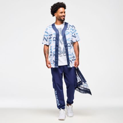 Blue Jean Baseball Button-Up Jersey