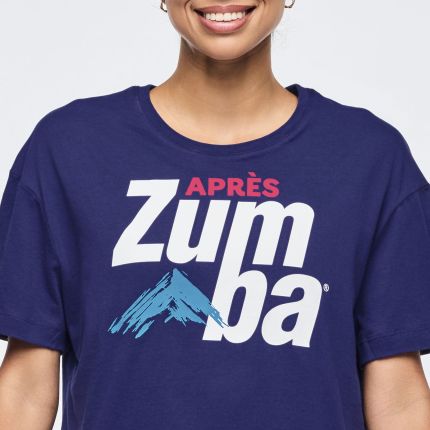 Apres Zumba Crew Neck Crop Top