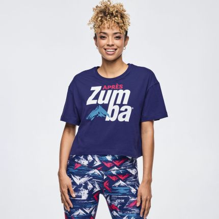 Apres Zumba Crew Neck Crop Top