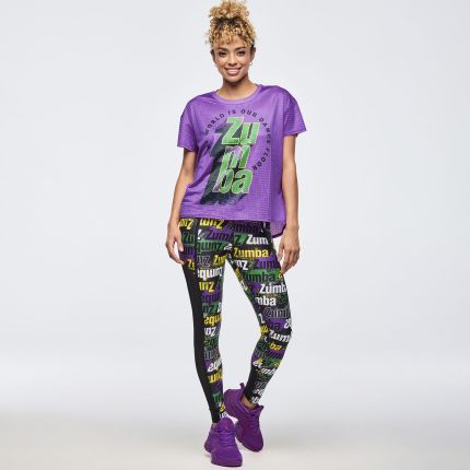 Apres Zumba High Low Crew Neck Top