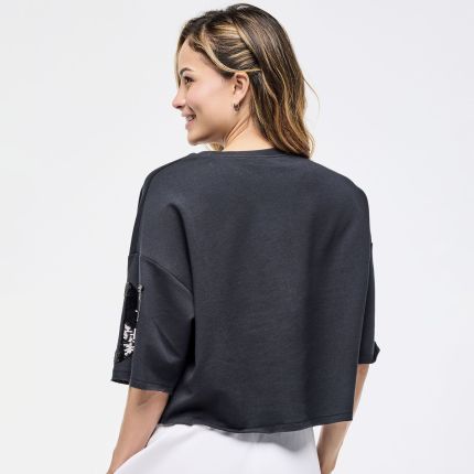 Zumba Sparkle Boxy Crop Top