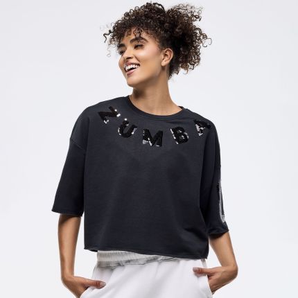 Zumba Sparkle Boxy Crop Top
