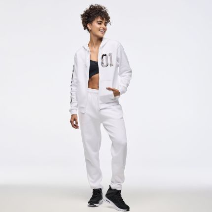 Zumba Sparkle Oversized Zip-Up Hoodie