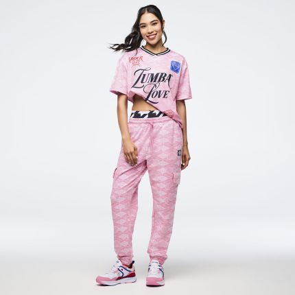 Zumba Amour Crew Neck Athletic Jersey