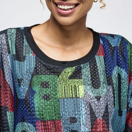 Latin Movement Boxy Dolman Crop Top