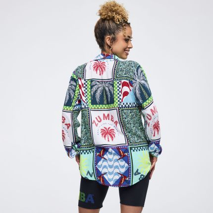 Latin Movement Long Sleeve Button Down