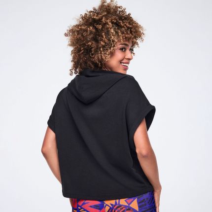 Wildbeat Short Sleeve Crop Pullover Hoodie