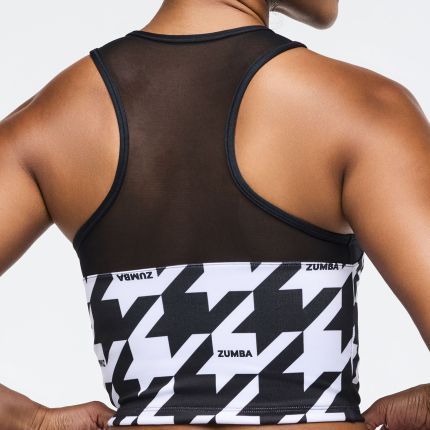 Zumba Amour Z-Lift High Neck Crop Tank