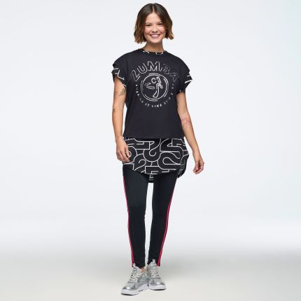 Zumba 25 Extended Shoulder Loose Tank