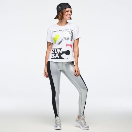 Zumba 25 High Low Crew Neck Top