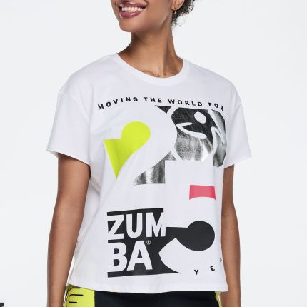 Zumba 25 High Low Crew Neck Top