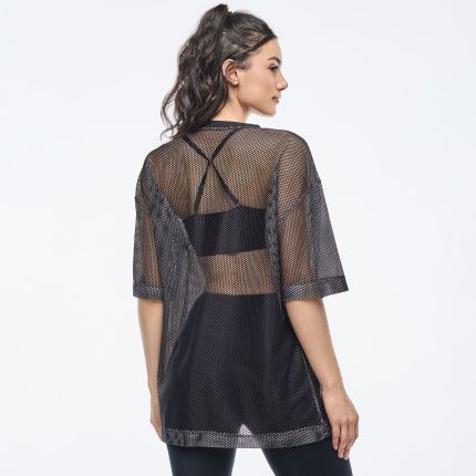 Apres Zumba Mesh V-Neck Top