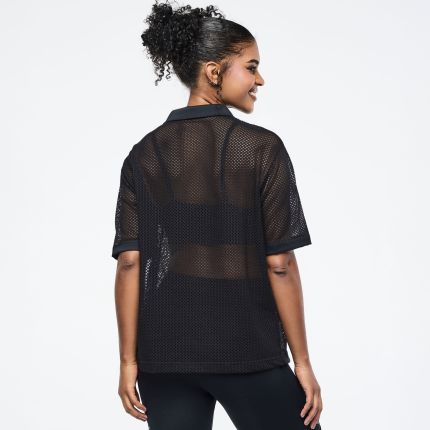 Zumba Basic Oversized Mesh Polo