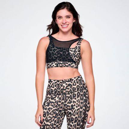 Rock 'n' Roll Z-Lift Square Neck Bra With Mesh