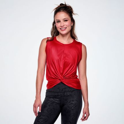 Rock 'n' Roll Front Twist Mesh Tank