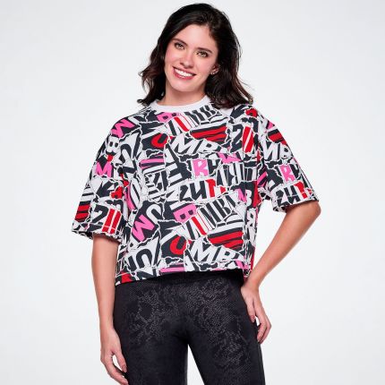 Rock 'n' Roll Oversized Boxy Crop Top