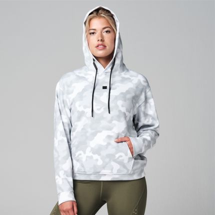 Essential Core Hoodie-White-M