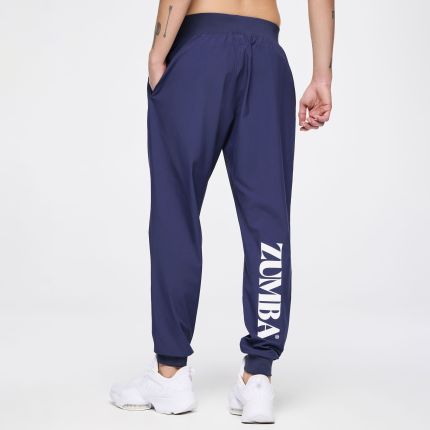 Zumba Out Loud Men's Stretch Woven Slim Ankle Joggers