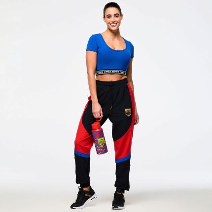 Men's Woven Track Pants With Inserts And Side Snaps