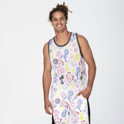 Zumba Happy Mesh Basketball Tank