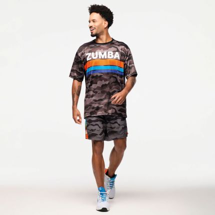 Zumba Explore Men's Mesh Crew Neck Tee