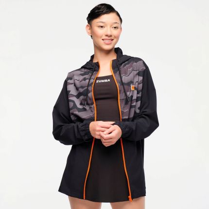 Zumba Explore Men's Hooded Windbreaker Jacket