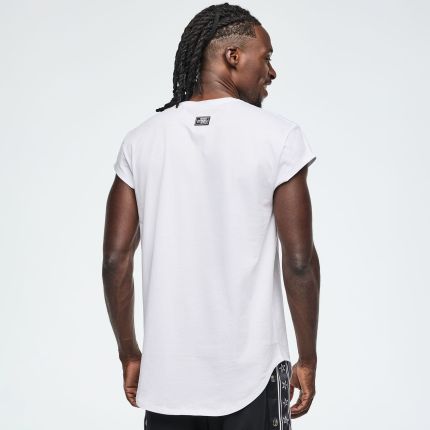 ZW Men's Crew Neck Round Hem Tee