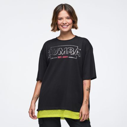 Zumba 25 Men's Tee With Double Layered Hem