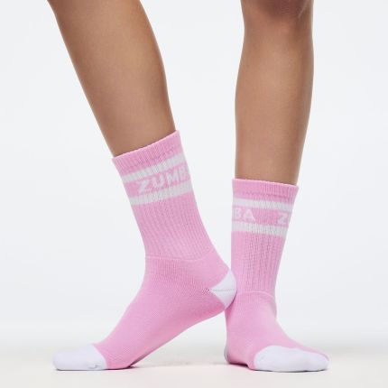 Zumba Amour Plush Half Crew Sock