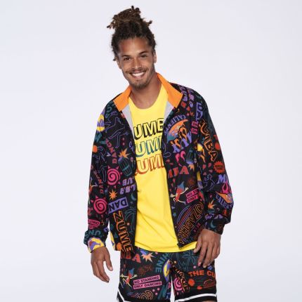 Fun & Sunshine High Neck Zip-Up Jacket