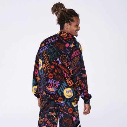 Fun & Sunshine High Neck Zip-Up Jacket