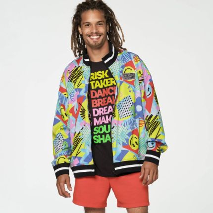 Zumba Fun And Happy Zip-Up Track Jacket 