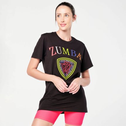 Zumba Prep Crew Neck Tee - Bold Black