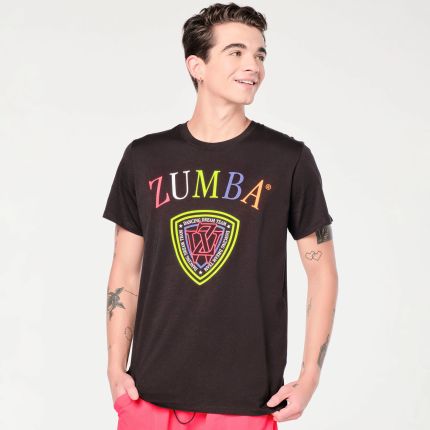 Zumba Prep Crew Neck Tee - Bold Black