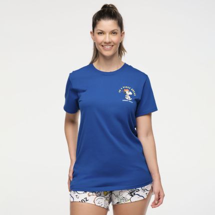 Zumba X Peanuts Crew Neck Tee - Blue