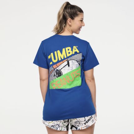 Zumba X Peanuts Crew Neck Tee - Blue