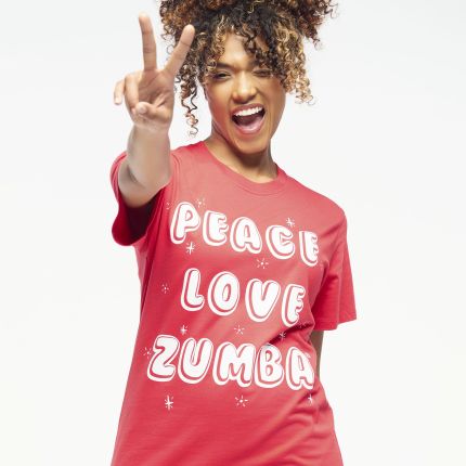 Zumba Holiday Crew Neck Tee - Red