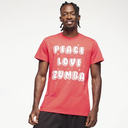 Zumba Holiday Crew Neck Tee - Red