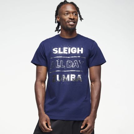 Zumba Holiday Crew Neck Tee - Indigo