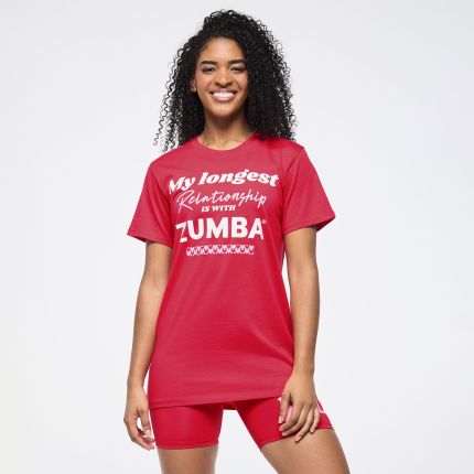 Zumba Love Crew Neck Tee – Red (Instructor)