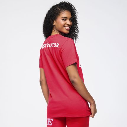 Zumba Love Crew Neck Tee – Red (Instructor)