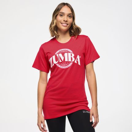 Zumba Haus Unisex Crew Neck Tee - Red